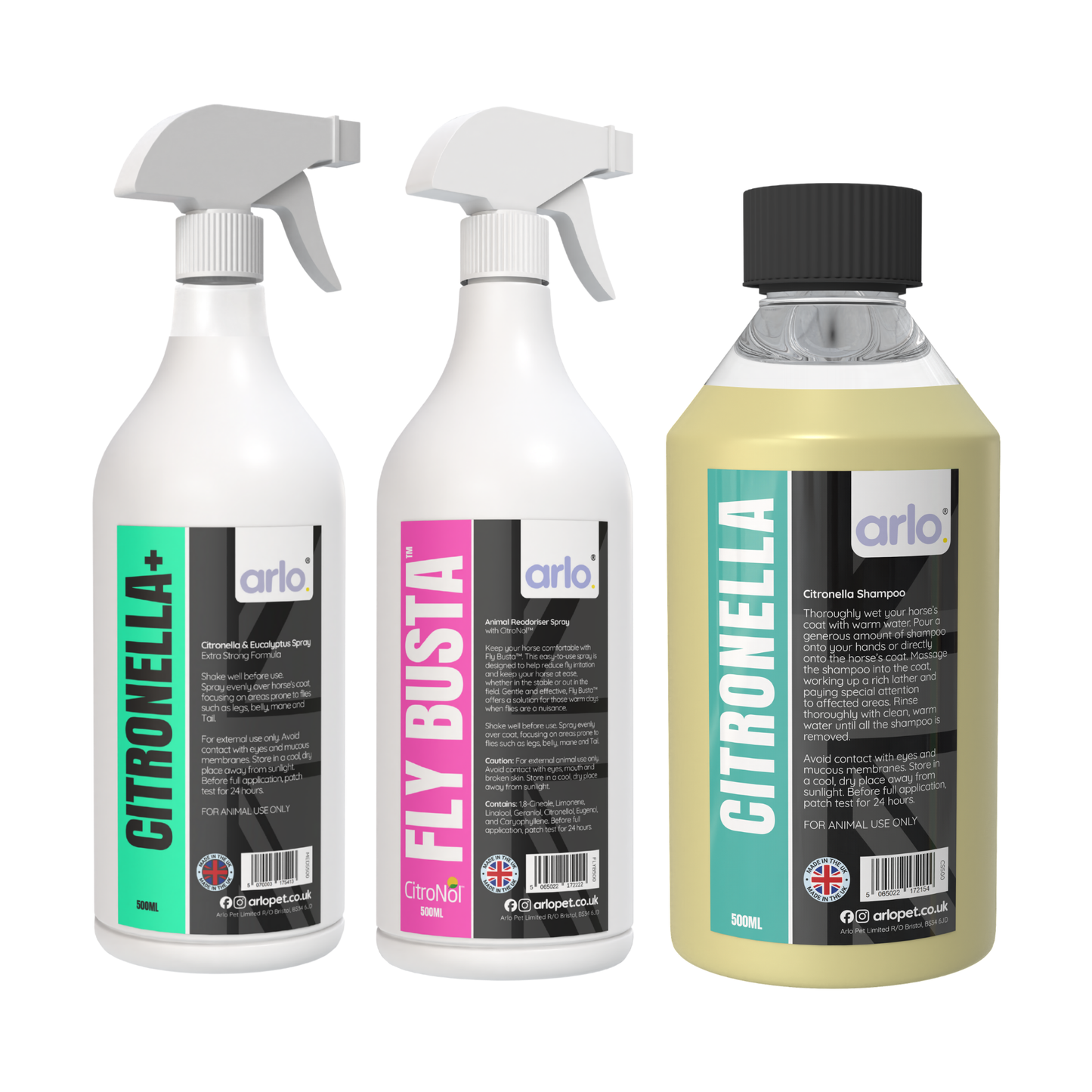 Fly Defence Horse Fly Spray & Grooming Bundle