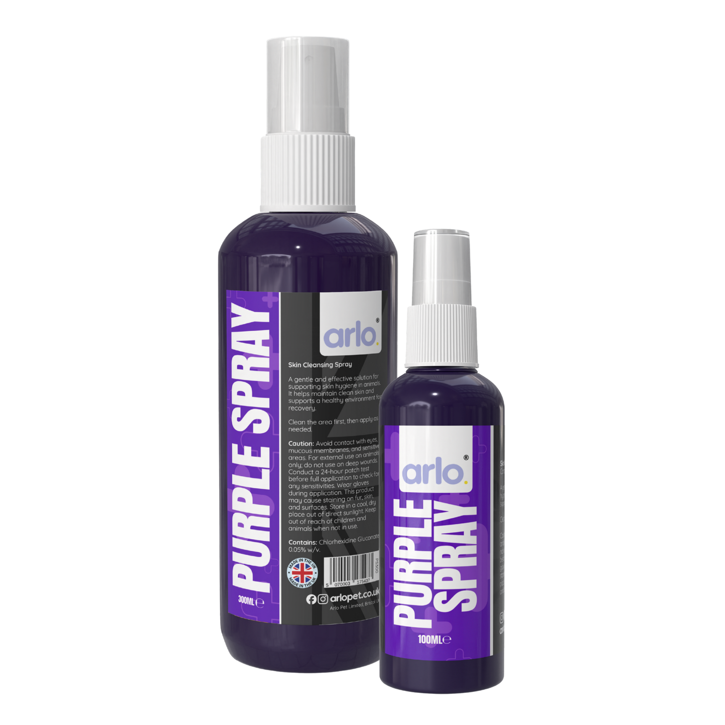 arlo Purple Spray product bottle
