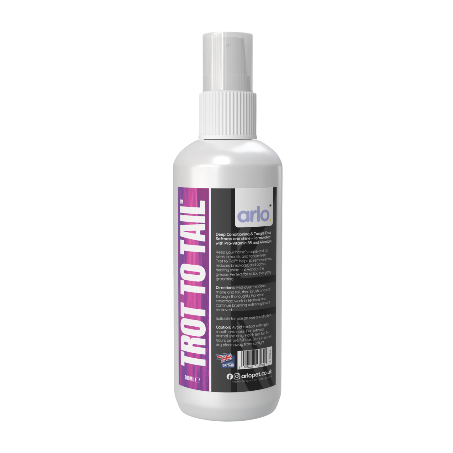 arlo Trot to Tail product bottle