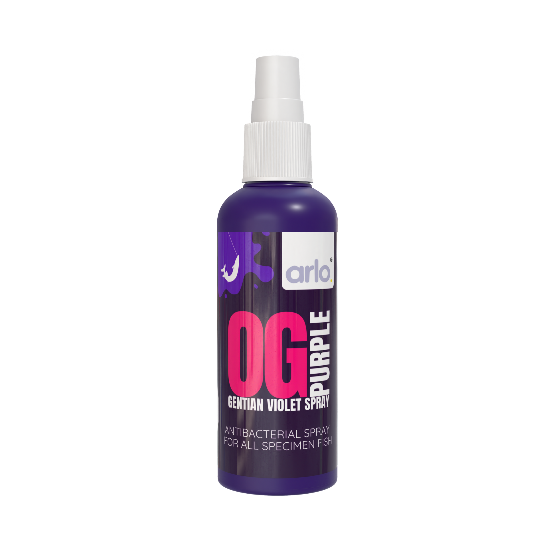 arlo OG Purple Antibacterial Angling Spray product bottle