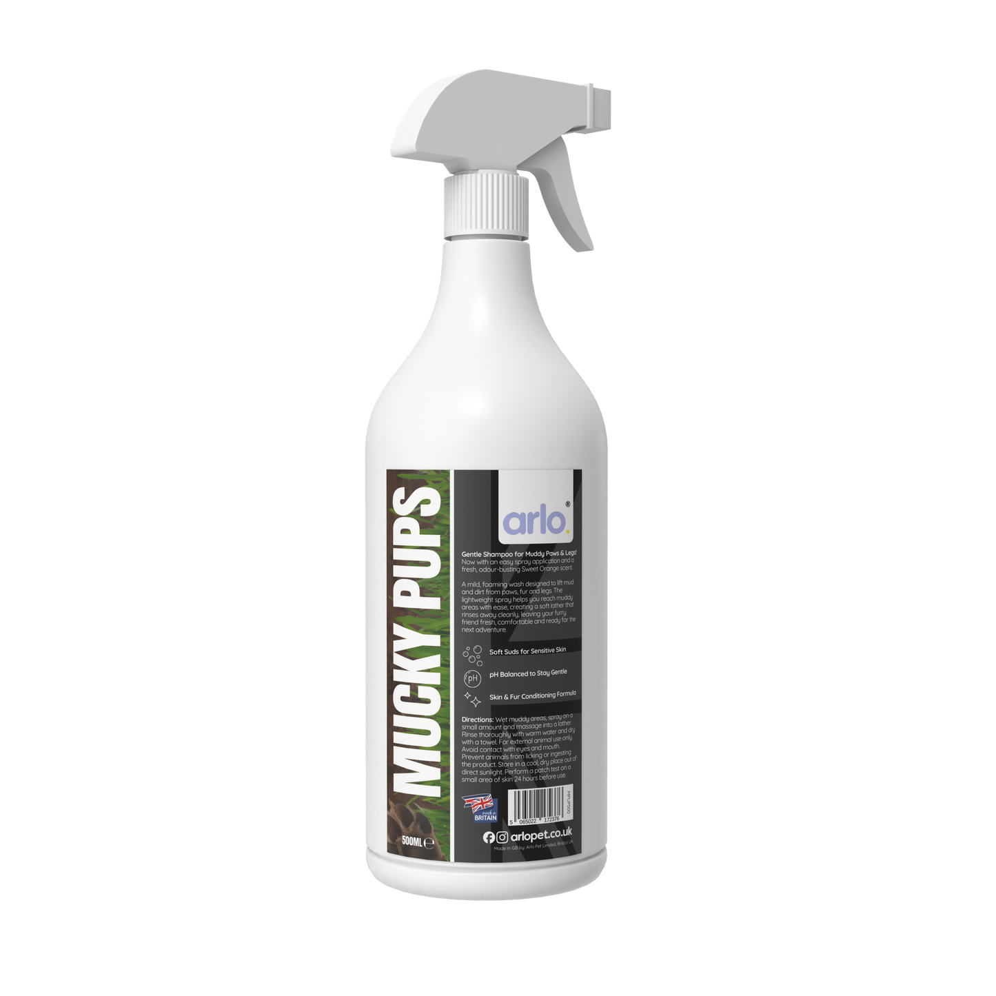 arlo Mucky Pups product bottle