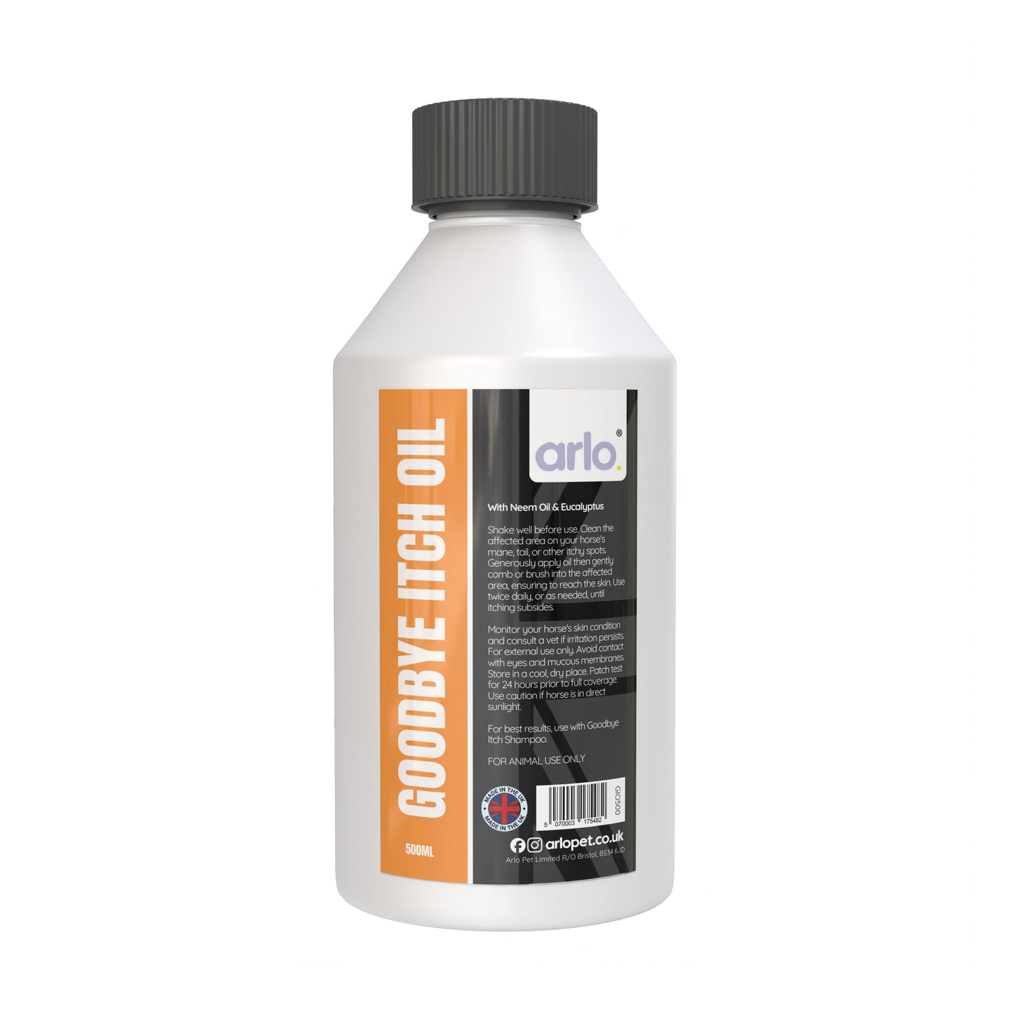 arlo Goodbye Itch Oil product bottle